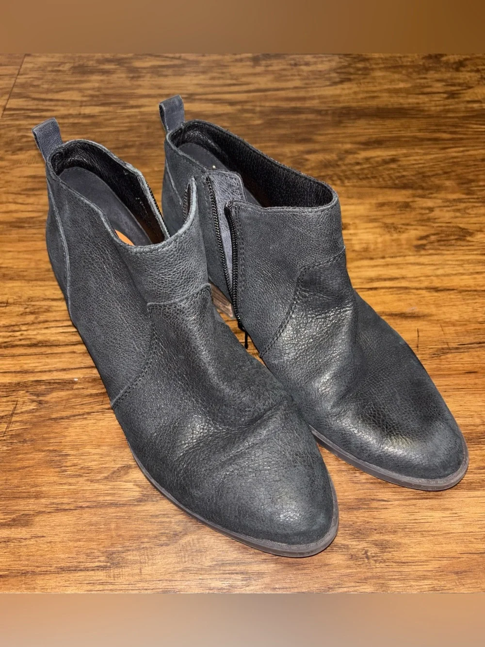 Lucky Brand Leather Ankle Boots Size 9